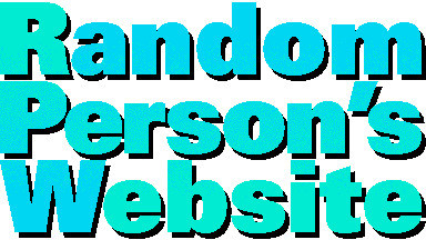 Random Person’s Website